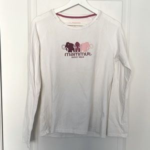 💕3/20$ EUC Mammut Round Neck Cotton Long Sleeve Shirt Top